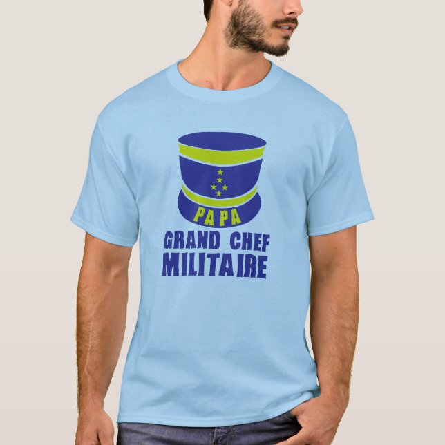 papa_kepi_chef_militaire_1 t shirt (Framsida)