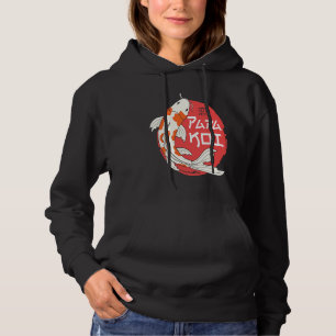 Papa Koi Japansk Karpfisk Nishikigoi Fars Dag T Shirt