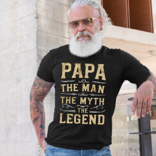Papa   Mannen Myth the Legend Father's Day T Shirt