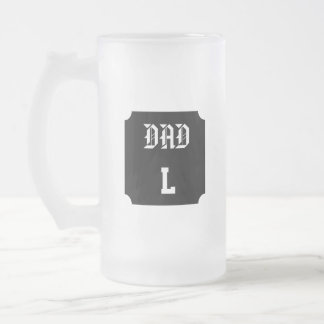 Papa Monogramme Personnalisable Frostat Ölglas
