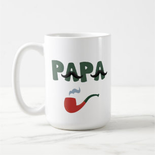 Papa mustasch rolig fars dag kaffemugg