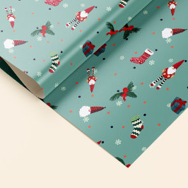 Papa Noel, calcetines navideños y regalos Presentpapper