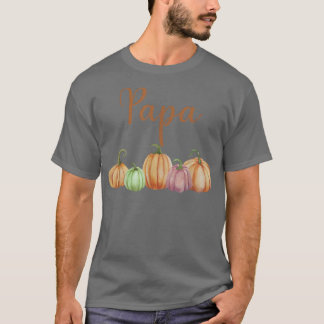 Papa of Little Pumpkin First Birthday Autumn Pumpk T Shirt