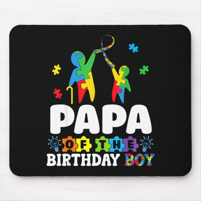 Papa Of The Birthday Boy Autism Awareness Support  Musmatta (Framsidan)