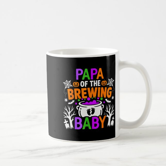 Papa Of The Brewing Baby Halloween Costume  Kaffemugg (Höger)