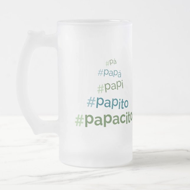 #Papá • #Papacito • #Pá • #Papito#Papá • #Papacito Frostat Ölglas (Vänster)