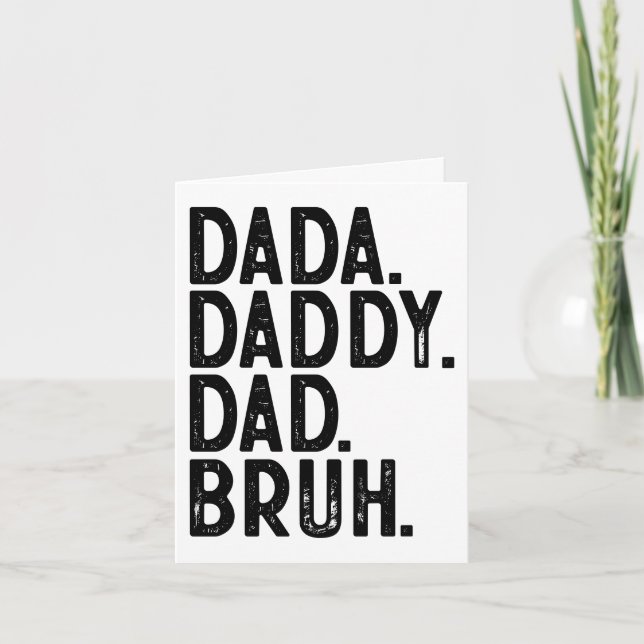 PAPA PAPPAN PÅ FAR BROR Anpassad FOTO FARS DAG Kort (Framsida)