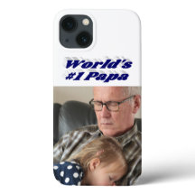 Papa photo with dark blue text 