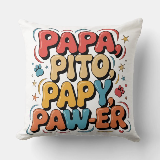 Papa Pito Pappa Kraft Kudde (Framsida)