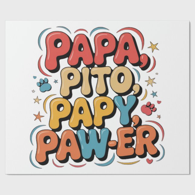 Papa Pito Pappa Kraft Presentpapper (Platt)