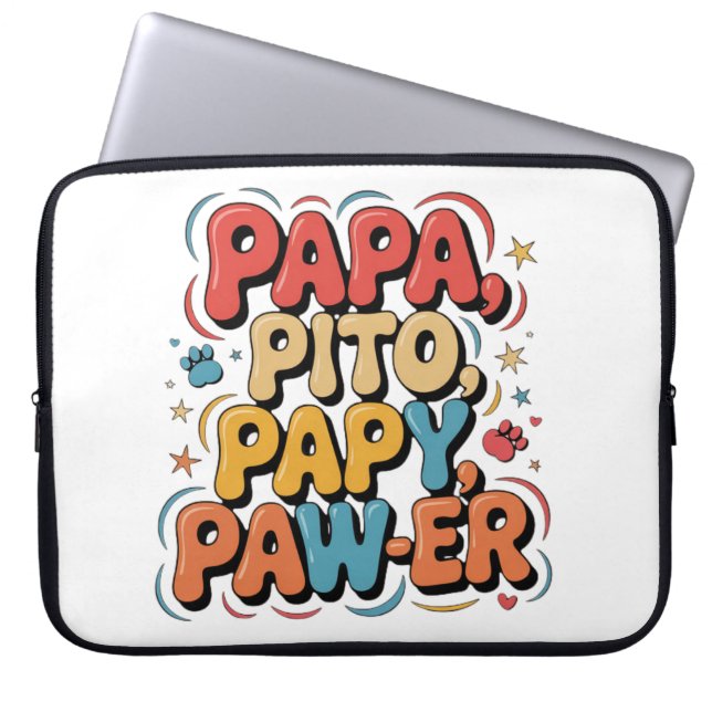 Papa Pito Pappy Pawer Laptop Fodral (Framsidan)