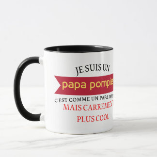 papa pompier mugg