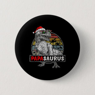 Papa Saurus T Rex Dinosaur Jul Familj Matchande Knapp