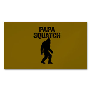 Papa Squatch Rolig Bigfoot - Fars Dag-present Magnetiska Visitkort