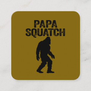 Papa Squatch Rolig Bigfoot - Fars Dagsgåva Fyrkantigt Visitkort