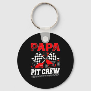 Papa T Crew Racing Familj Tävlingsbil Födelsedags  Nyckelring