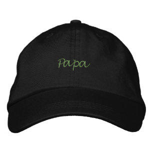 Papa Tryckt Namn Svart Färg stilig Pappamössa Broderad Keps