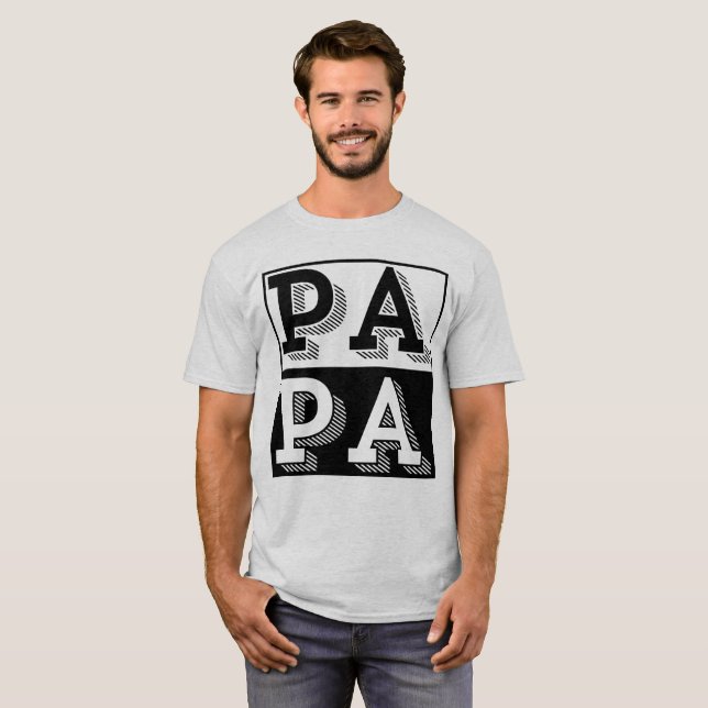 PAPA TYPOgRAFI FARS DAGSPRESENT T Shirt (Hel framsida)