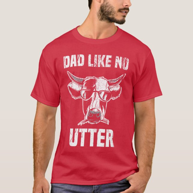 Papa wie Keine Utter Funny Fathers Day Animal Word T Shirt (Framsida)