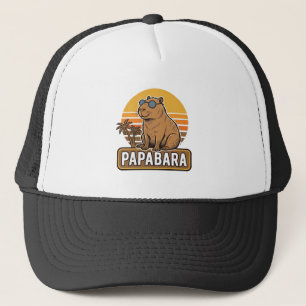 PAPABARA Retro Capybara Pappa Vektor Design_1 Keps