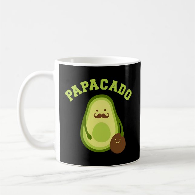 Papacado för ny pappa eller pappa Announcet Kaffemugg (Vänster)