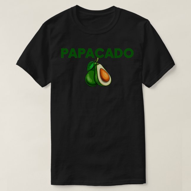 Papacado Funny Papacado Pappa-gåva till älskare Av T Shirt (Design framsida)