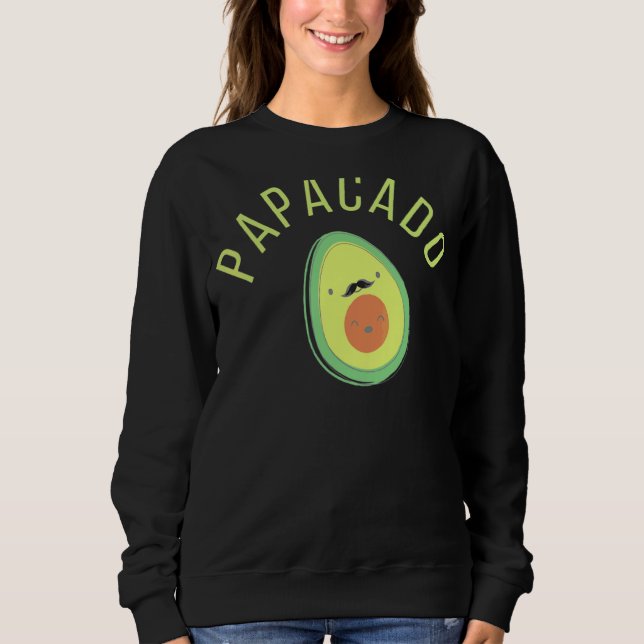 Papacado och Avocado Far med barn T Shirt (Framsida)