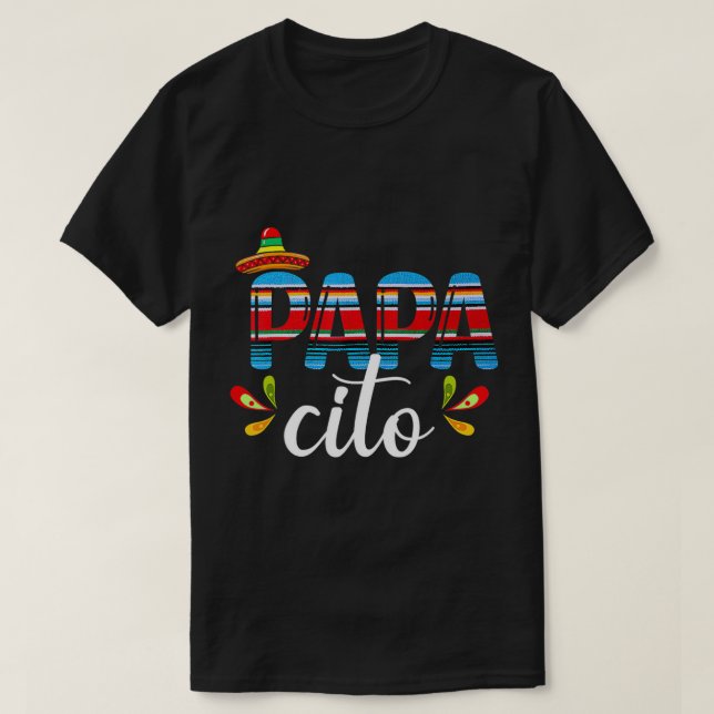 Papacito Cinco De Mayo Proud Mexican Far Best Papp T Shirt (Design framsida)