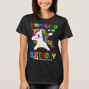 Papacito of the Birthday Princess Unicorn Dabbing T Shirt