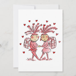 Papageno och Papagena Inbjudningar