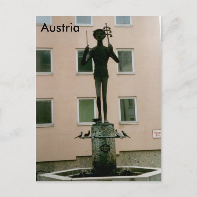 Papageno opera Magic Flute, Salzburg, Österrike Vykort (Framsida)