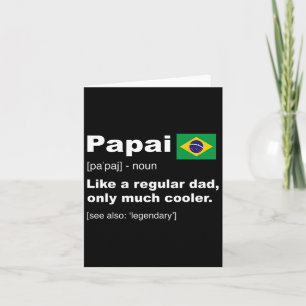 Papai brasiliansk pappa definition t-shirt roliga kort