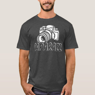 Paparazzi Funny Pappa Photographer Retro Camera T Shirt