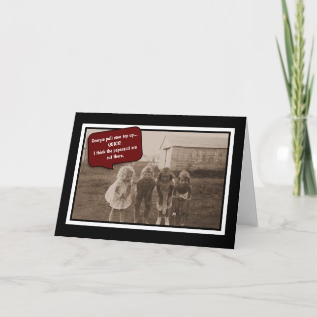 Paparazzihälsningkortet Kort (Framsida)