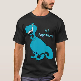 Papasaur grundläggande utslagsplats - mörk tee shirt