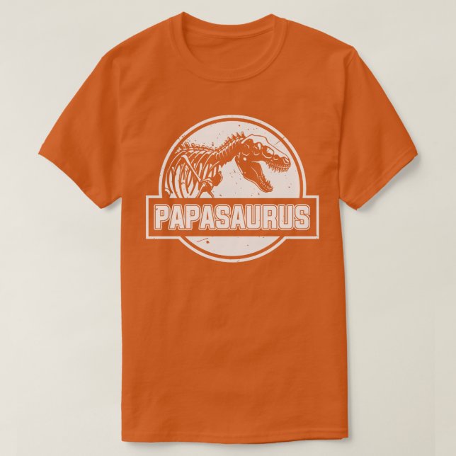 Papasauras Underbara Fars dag T Shirt (Design framsida)