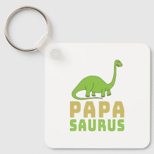 Papasaurus Dinosaur Brontosaurus Fars dag Nyckelring