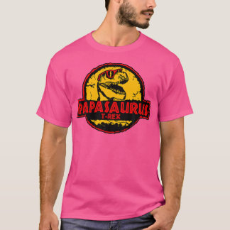 Papasaurus Dinosaur Dadasaurus Rex Funny Dino Papp T Shirt