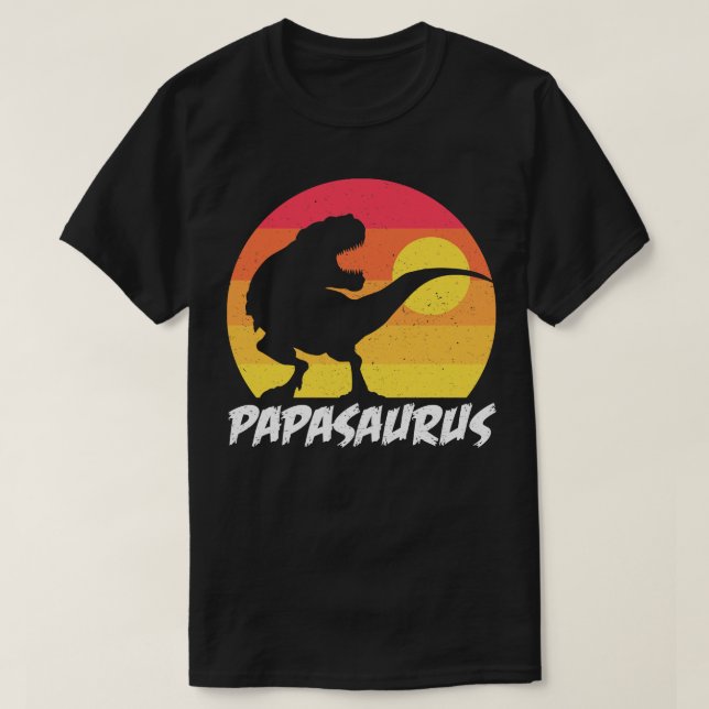 Papasaurus För Fars dag och vardag T Shirt (Design framsida)