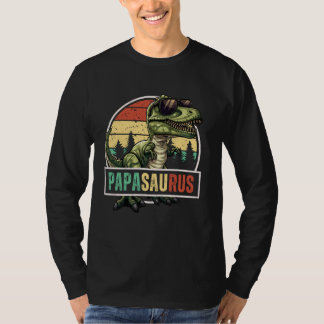 Papasaurus Funny Pappa Dinosaur Grandpa Saurus Fat T Shirt