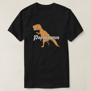Papasaurus Pappa Birthday Fars dag T Shirt