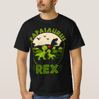 Papasaurus Rex Fars dag födelsedag Lönsam Coola T Shirt