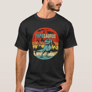 Papasaurus Roligt jul T Rex pappa Saurus Manar Di T Shirt