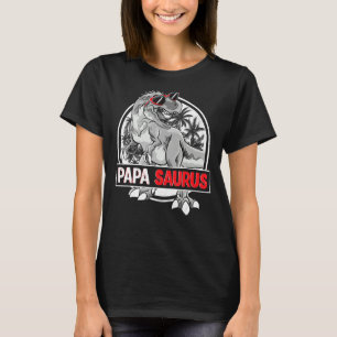 Papasaurus T Rex Dinosaur Funny Pappa Saurus-famil Shirt