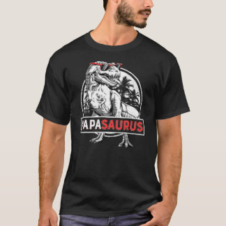 Papasaurus T rex Dinosaur Funny Pappa Saurus Shirt
