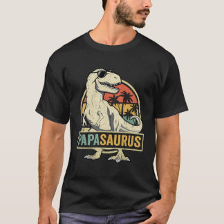 Papasaurus t Rex Dinosaur Pappa Saurus Familj T Shirt