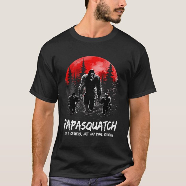 Papasquatch som en morfar.. t shirt (Framsida)