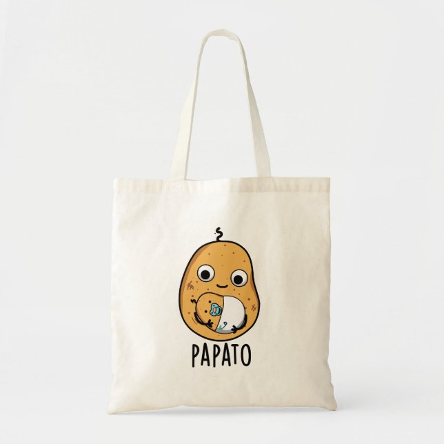 Papato Funny Potato Pun Tygkasse (Framsidan)