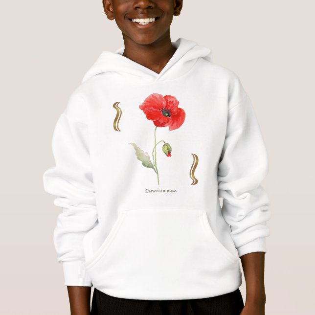 Papaver rhoeas sweat shirt t (Framsida)