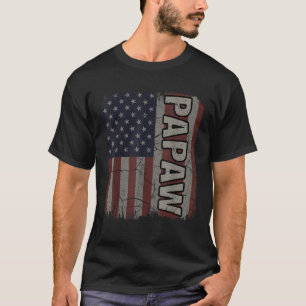 Papaw American Flagga Far s dag 4:e Ju T Shirt